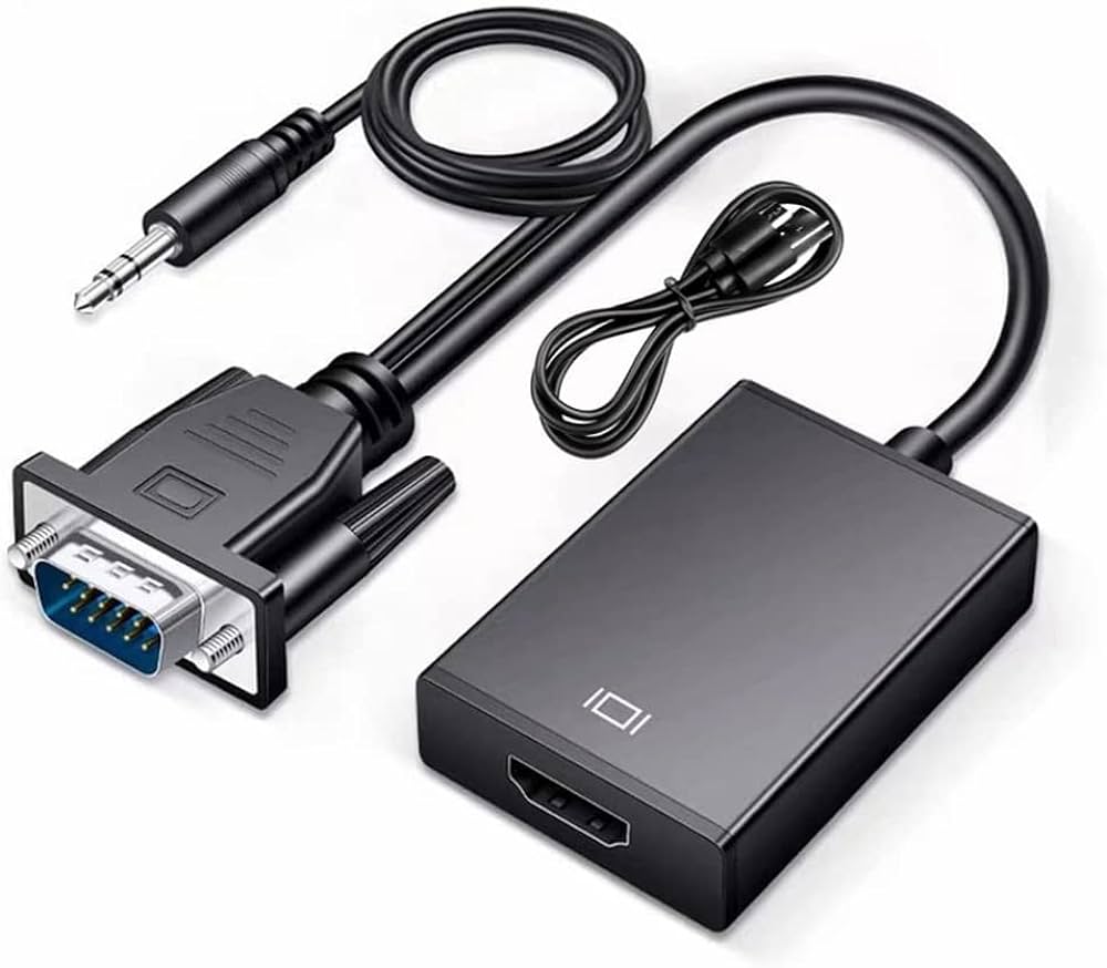 VGA to HDMI Converter with 1080P High Definition Support
