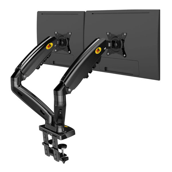 North Bayou F160 Dual Arm Table Monitor Mount Back