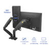 Dual Monitor Desk Mount Stand
