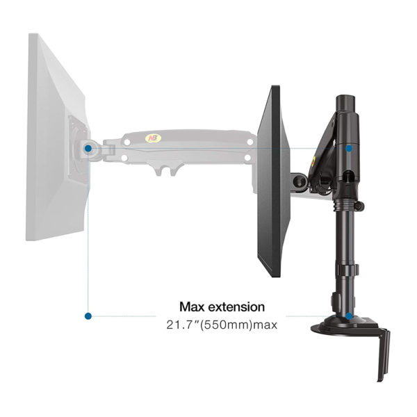 Dual Arm Table Monitor Mount – NBH160 In Sri Lanka