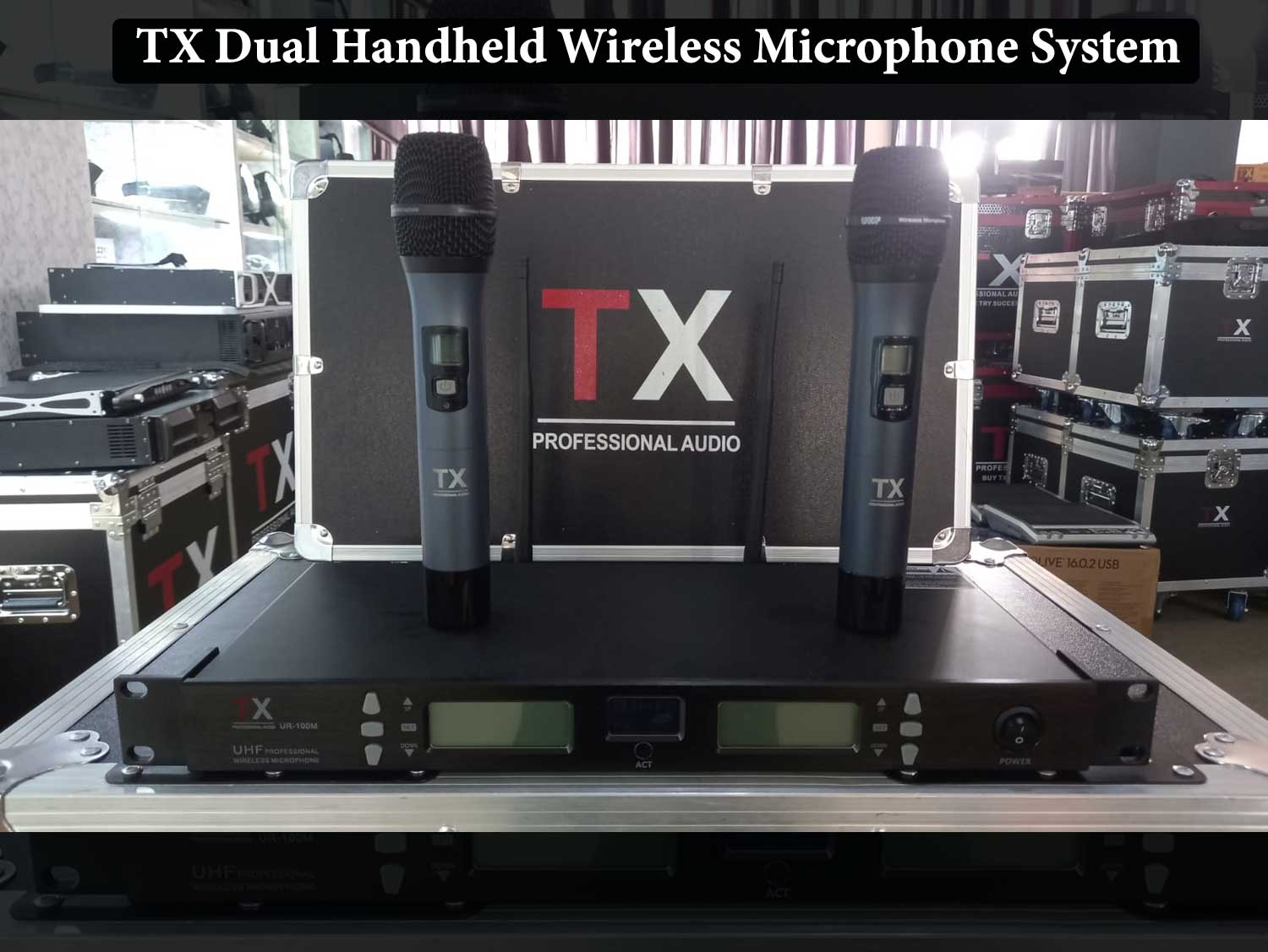 TX Dual Handheld Wireless Microphone System - UR-100M