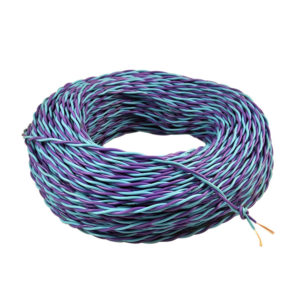 Two Core Flexible Copper Wires Multicolor Cable