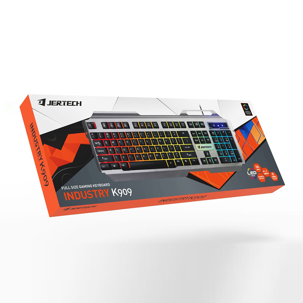 JERTECH USB Wired Gaming Keyboard – K909