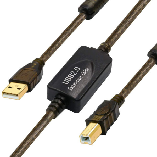 USB-A Male to USB-B Male Printer Cable