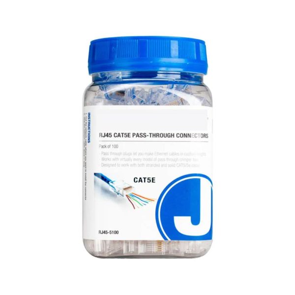 CAT5 RJ45 100 Connectors Pack