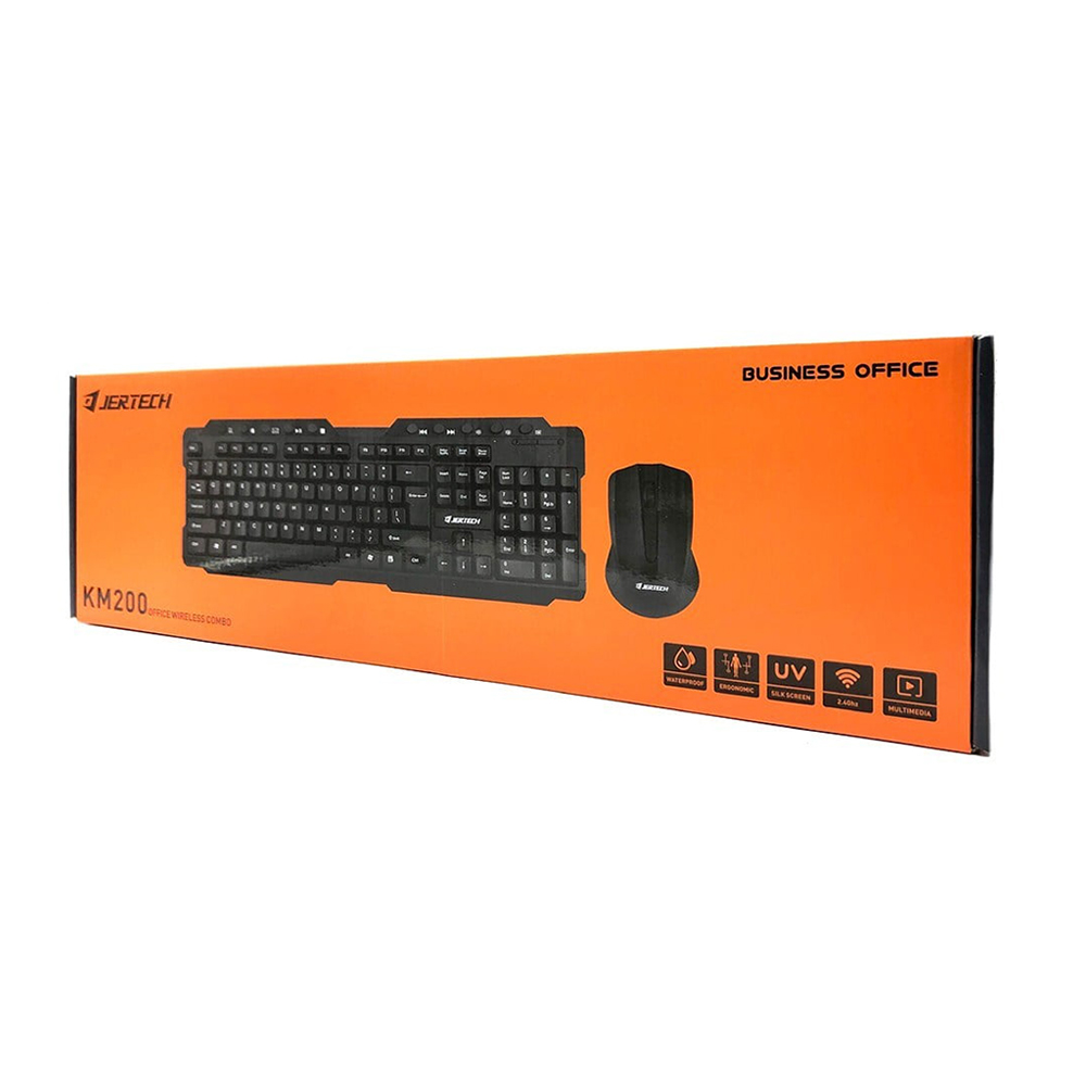 JERTECH – KM200 Wireless Keyboard + Mouse Combo Pack