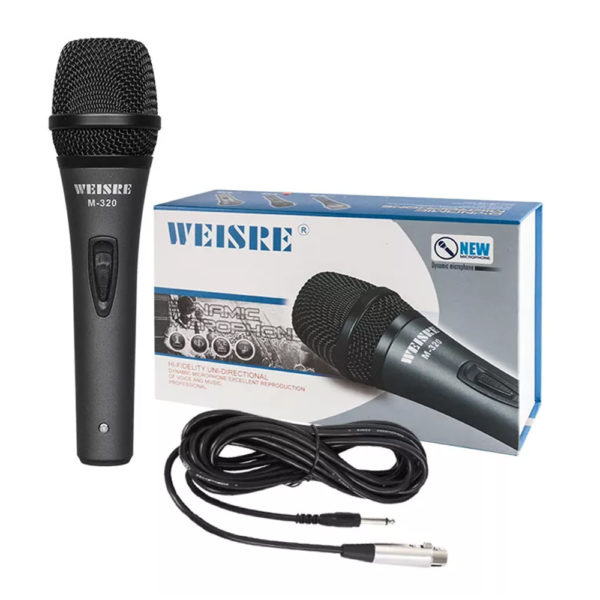 WEISRE Professional Handheld Wired Cardioid Dynamic HiFi Microphone - M-320