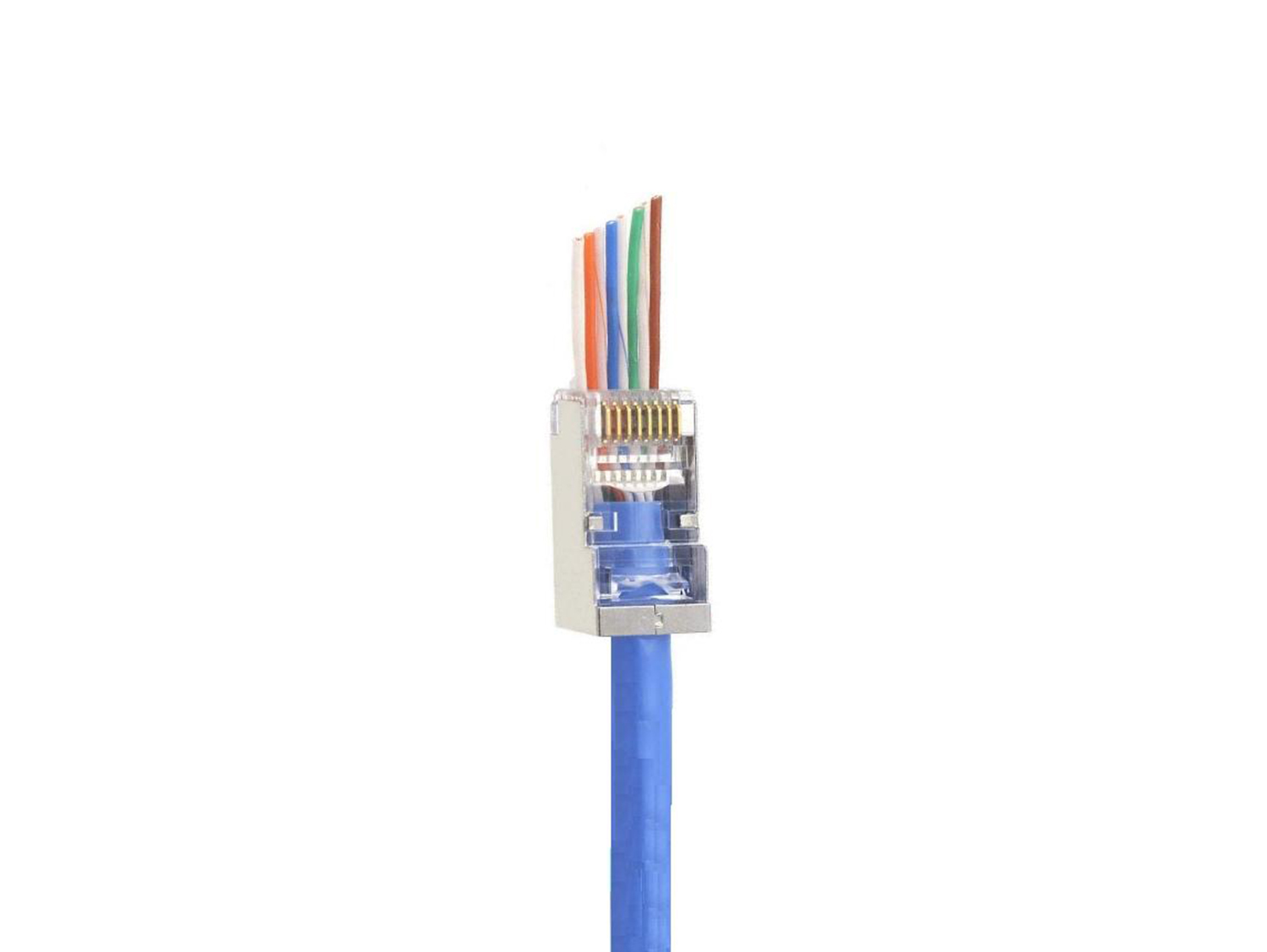 Shielded CAT6 RJ45 100 Connectors Pack