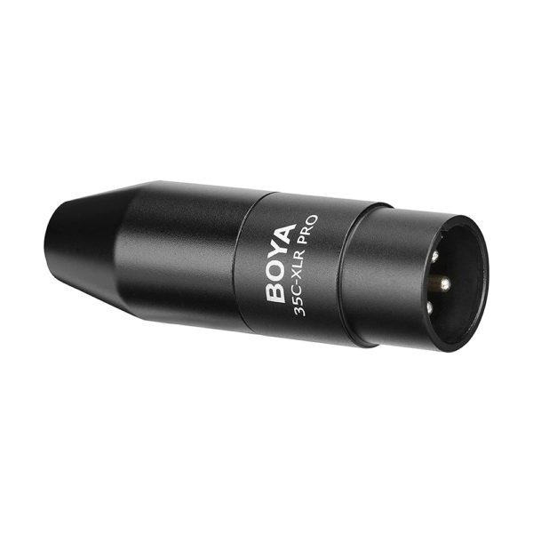 BOYA 35C-XLR Pro Adapter Convert 3.5mm Input to Male XLR Output