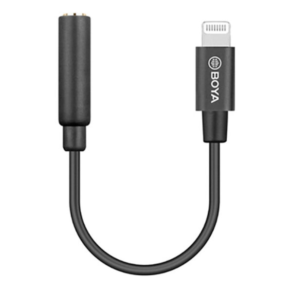 BOYA BY-K3 3.5mm TRRS Female to Lightning Adapter Cable