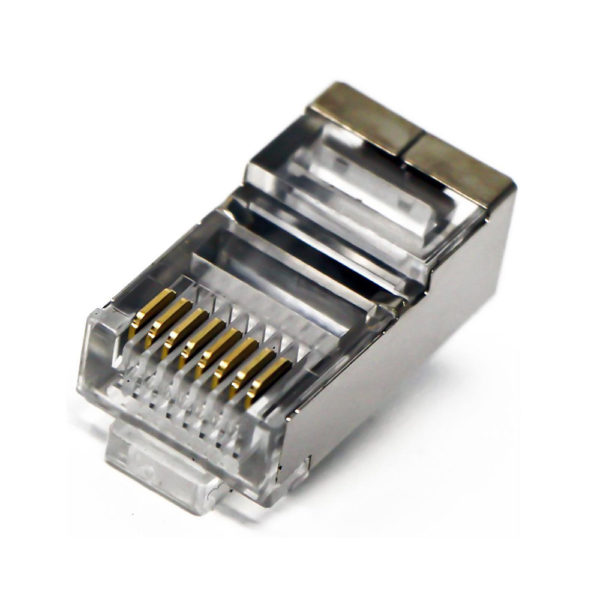 Shielded CAT6 RJ45 100 Connectors Pack - Image 2