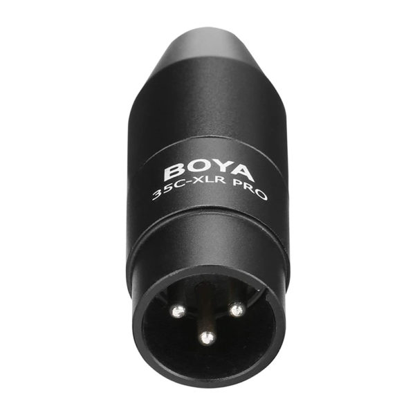 BOYA 35C-XLR Pro Adapter Convert 3.5mm Input to Male XLR Output