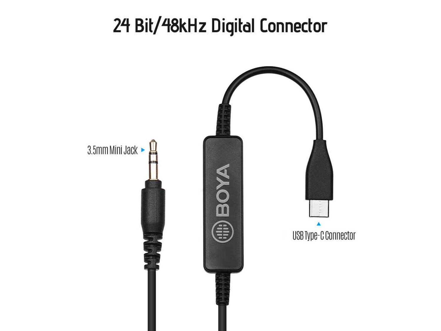 BOYA 35C-USB C 3.5mm to USB Type-C Connector Audio Cable