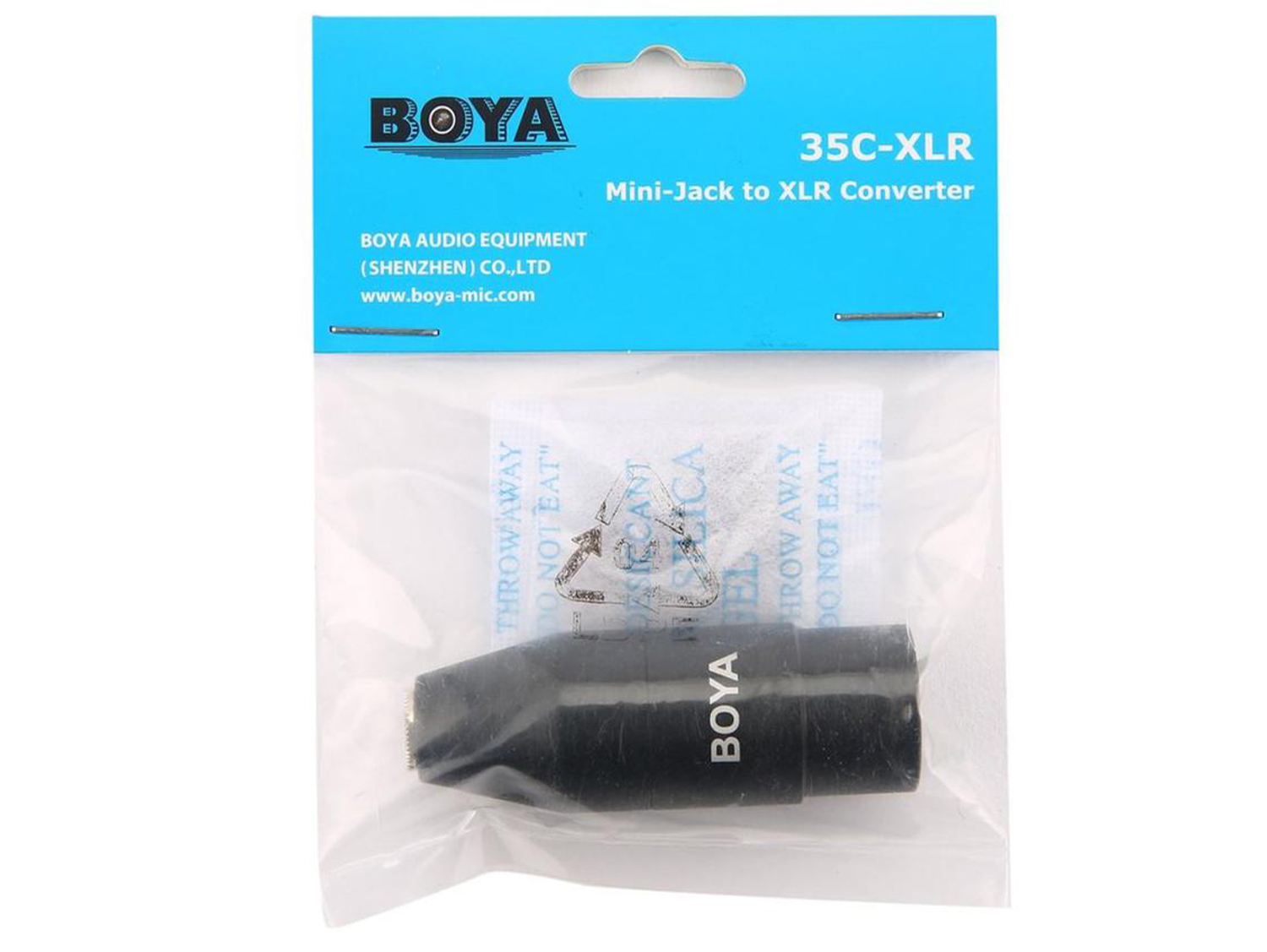 BOYA 35C-XLR Pro Adapter Convert 3.5mm Input to Male XLR Output