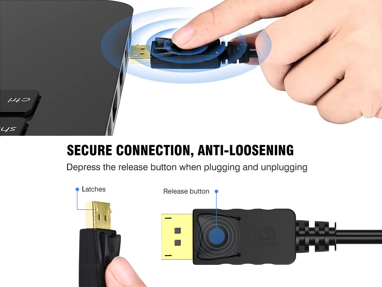 DisplayPort to HDMI Converter Cable