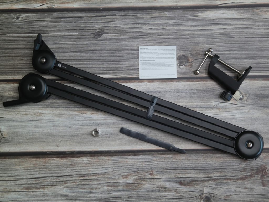 BOYA BY-BA20 Spring-Loaded Microphone Suspension Boom Arm Table Stand ...