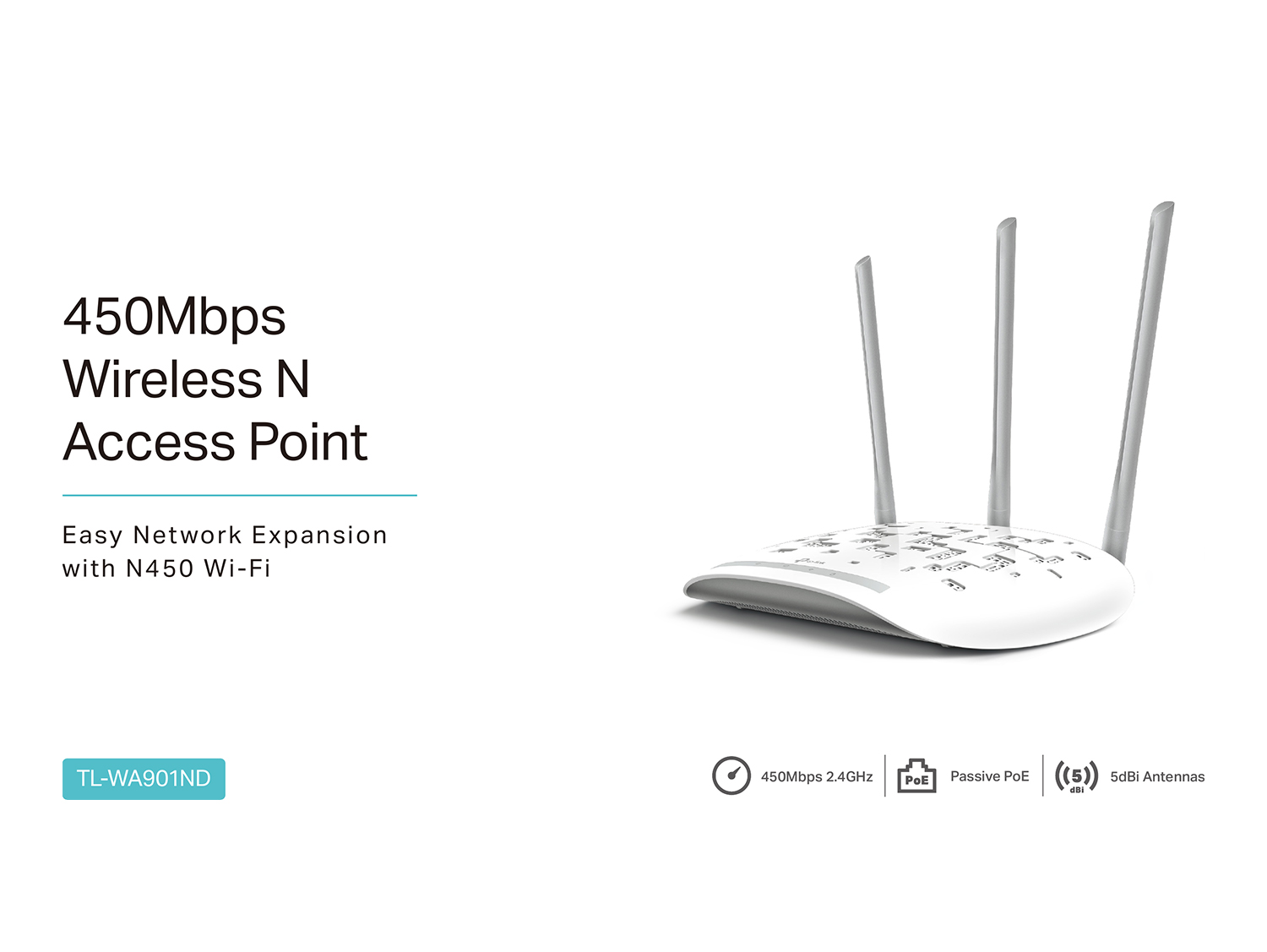 450Mbps Wireless N Access Point TP-Link - TL-WA901ND