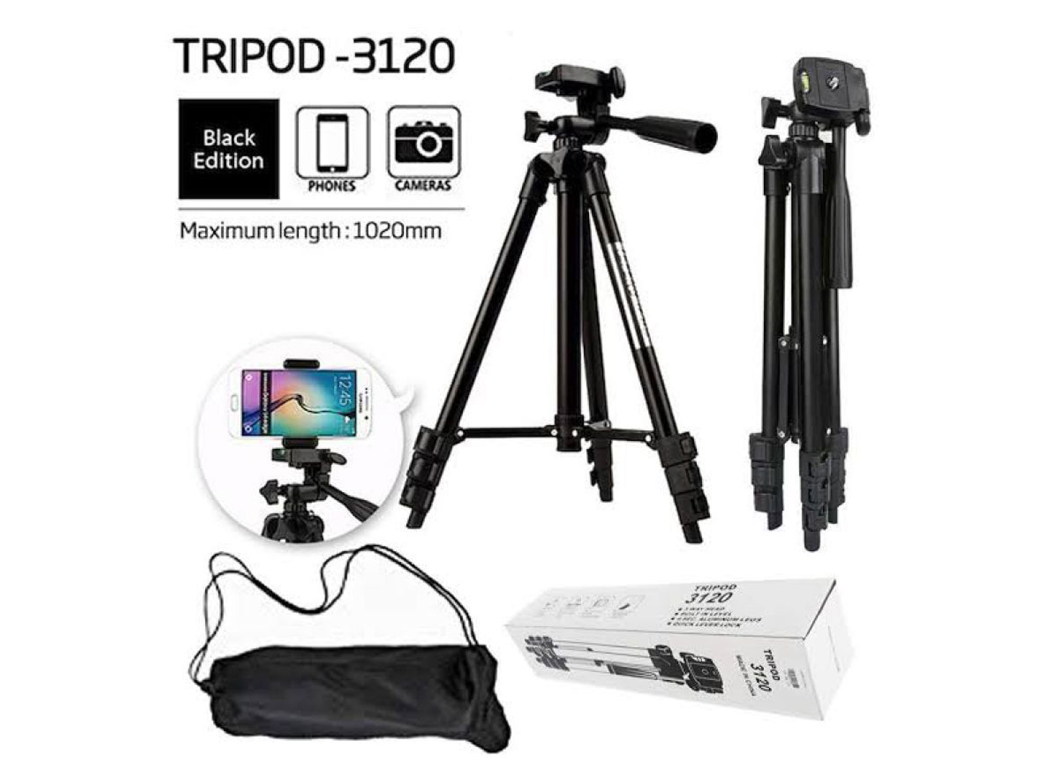 Tripod 3120A Stand Holder for Mobile & Camera