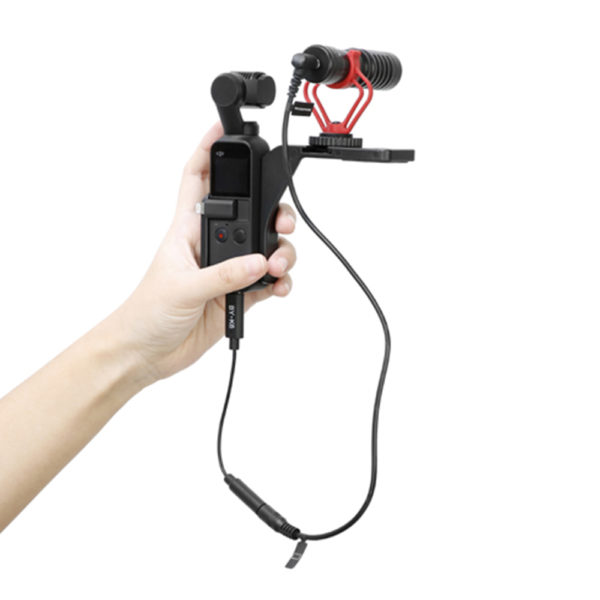 BOYA BY-K6 DJI Osmo Pocket Microphone External Sound Adapter USB C to 3.5mm TRS