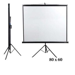 Projector Screen Tripod Stand 80"x60"
