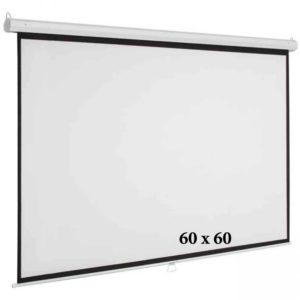 Manual Projector Screen "60x60"(5x5) for High-Quality Viewing Experience