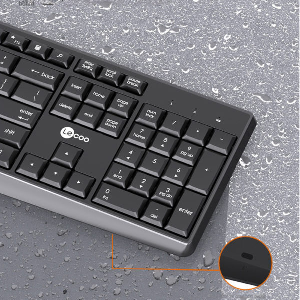 Close-up of Lecoo KW211 keyboard keys