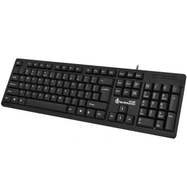 Shipadoo K160 Ergonomic Wired Keyboard Front View