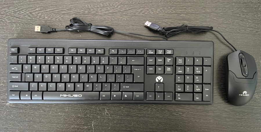 Mikuso KB-C012 Wired Keyboard and Mouse Combo