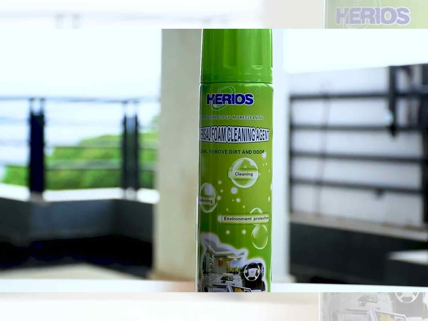 Herios Foam Cleaner 650ml bottle against a clean backdrop