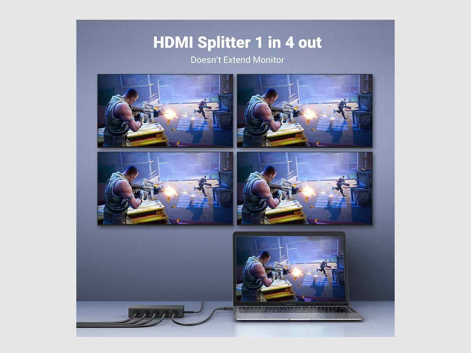 Ugreen 90514 4K@60Hz HDMI Splitter 1 in 4