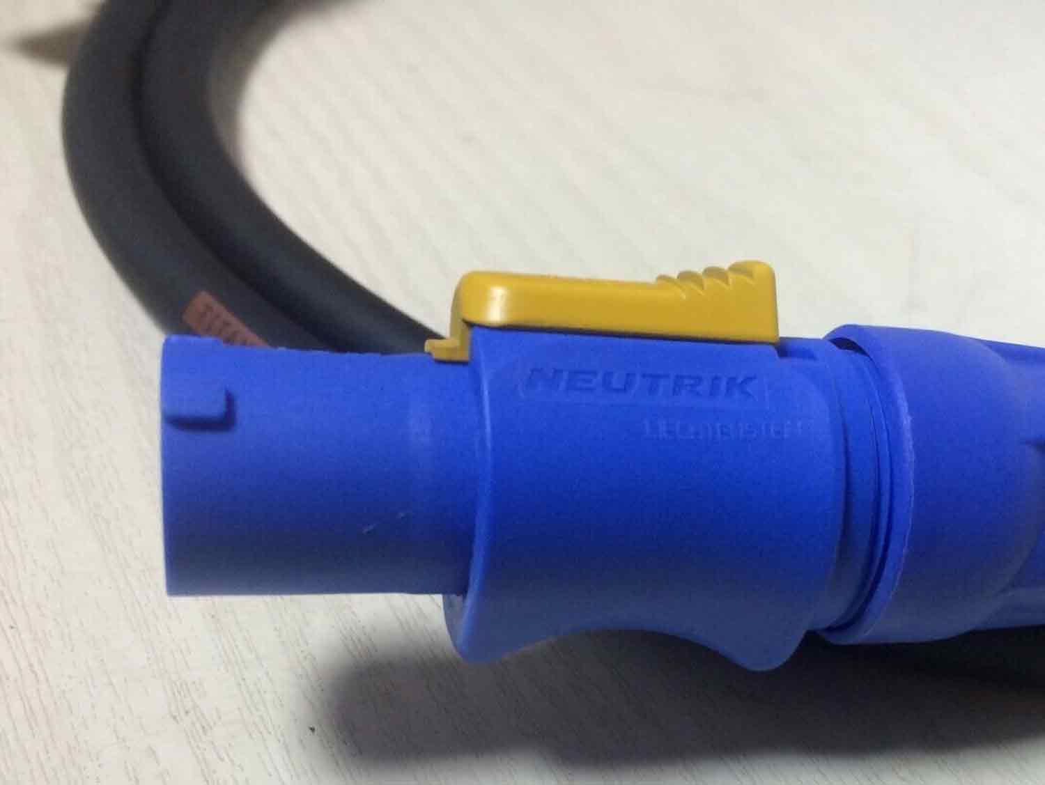 Neutrik Connector Close-up on PowerCon Cable