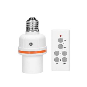 Wireless Remote Control Bulb Holder E27 Screw Type
