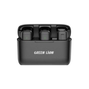 Green Lion 2 in 1 Wireless Microphone with Type-C Connector – Black GN2WMICTYCBK
