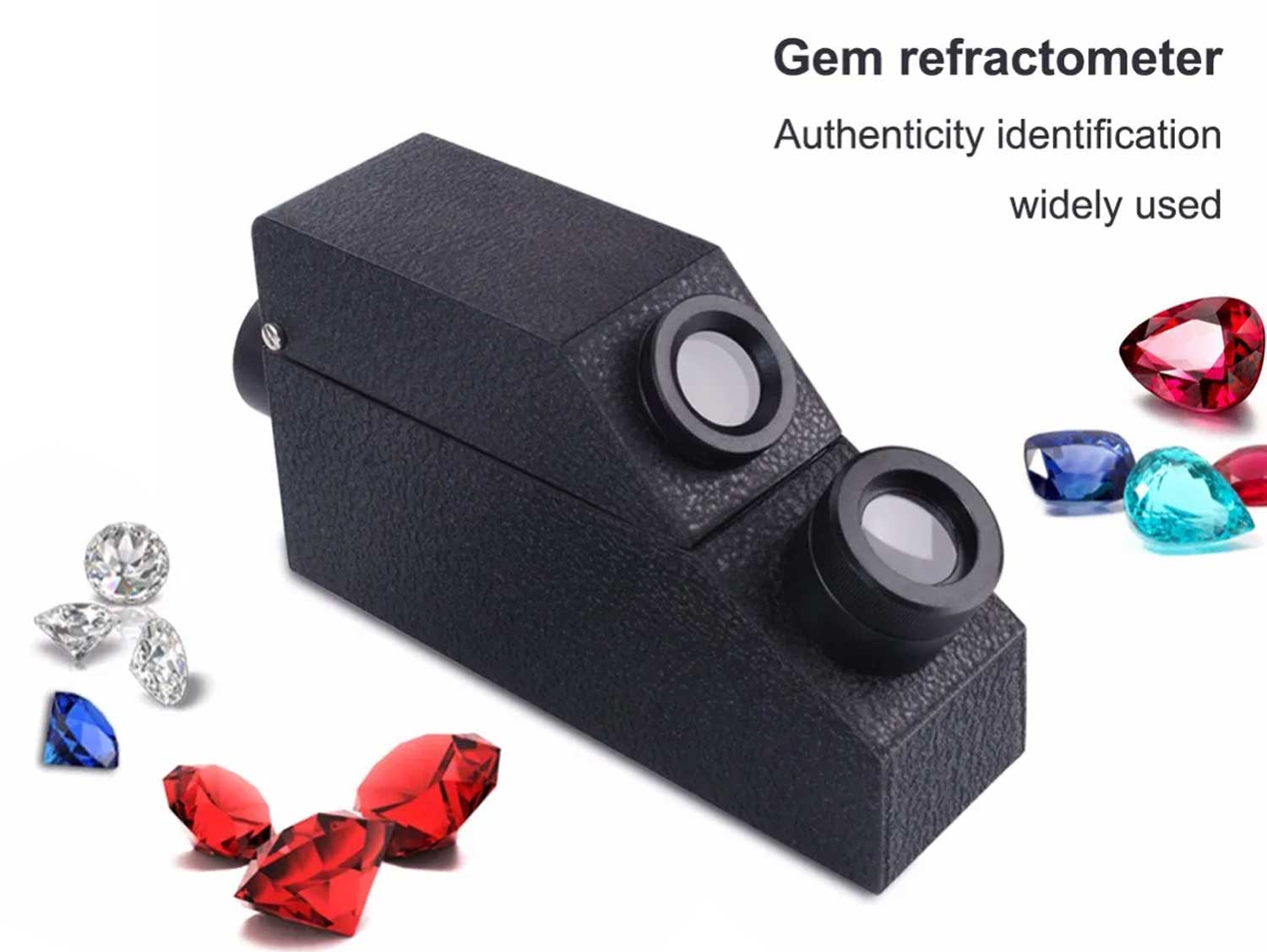 Compact and Portable Gem Refractometer in Use
