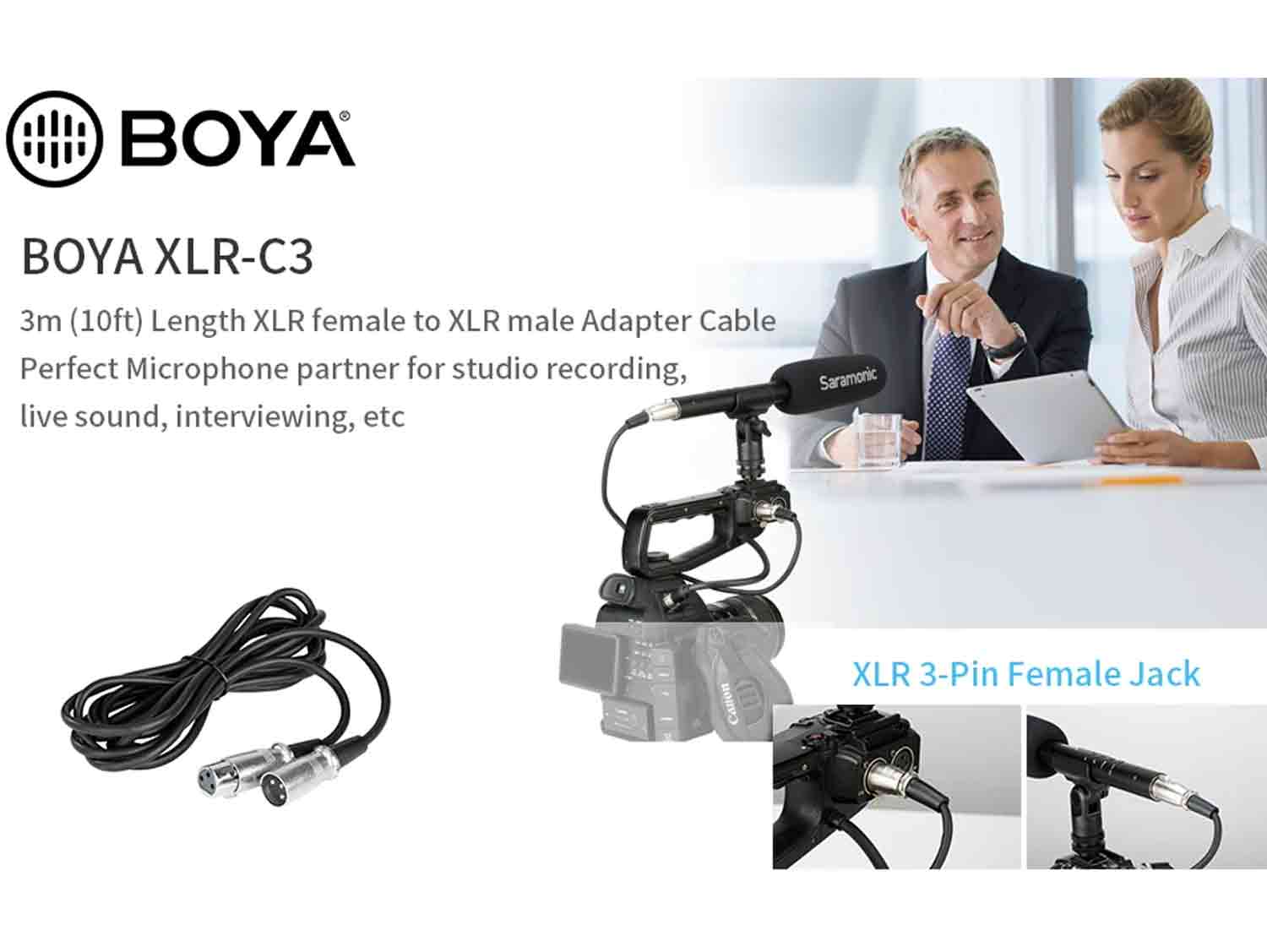 Boya XLR-C3 Audio Adapter Cable