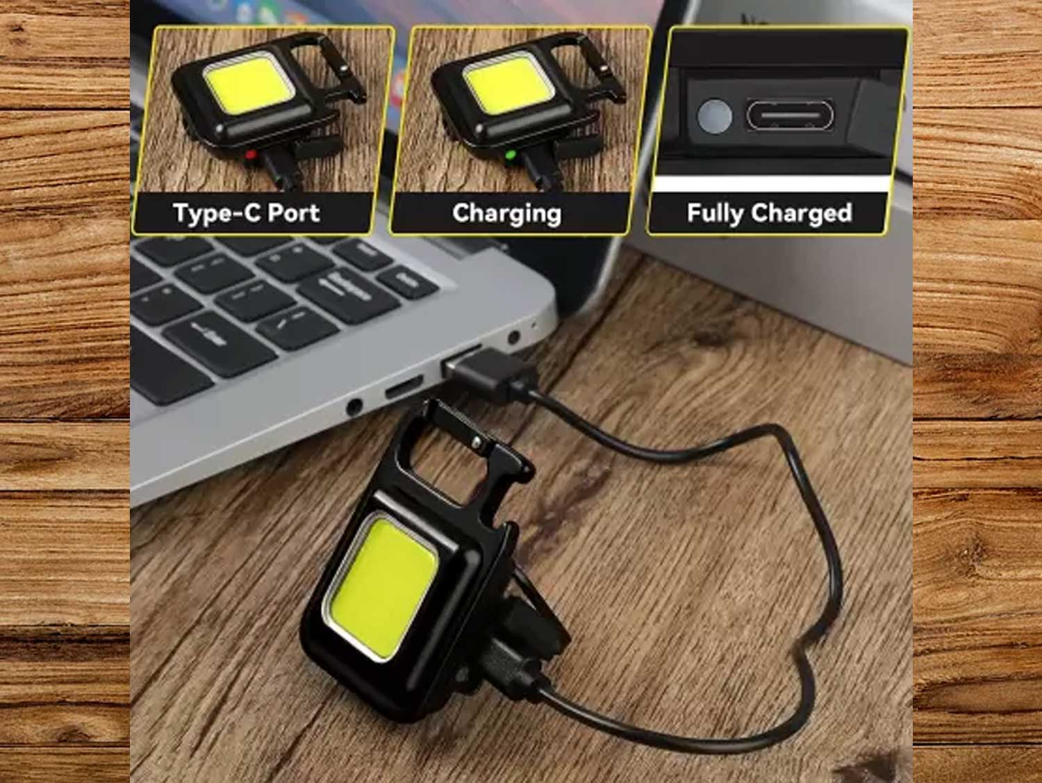 Compact COB LED Keychain Light – Carry It Everywhere