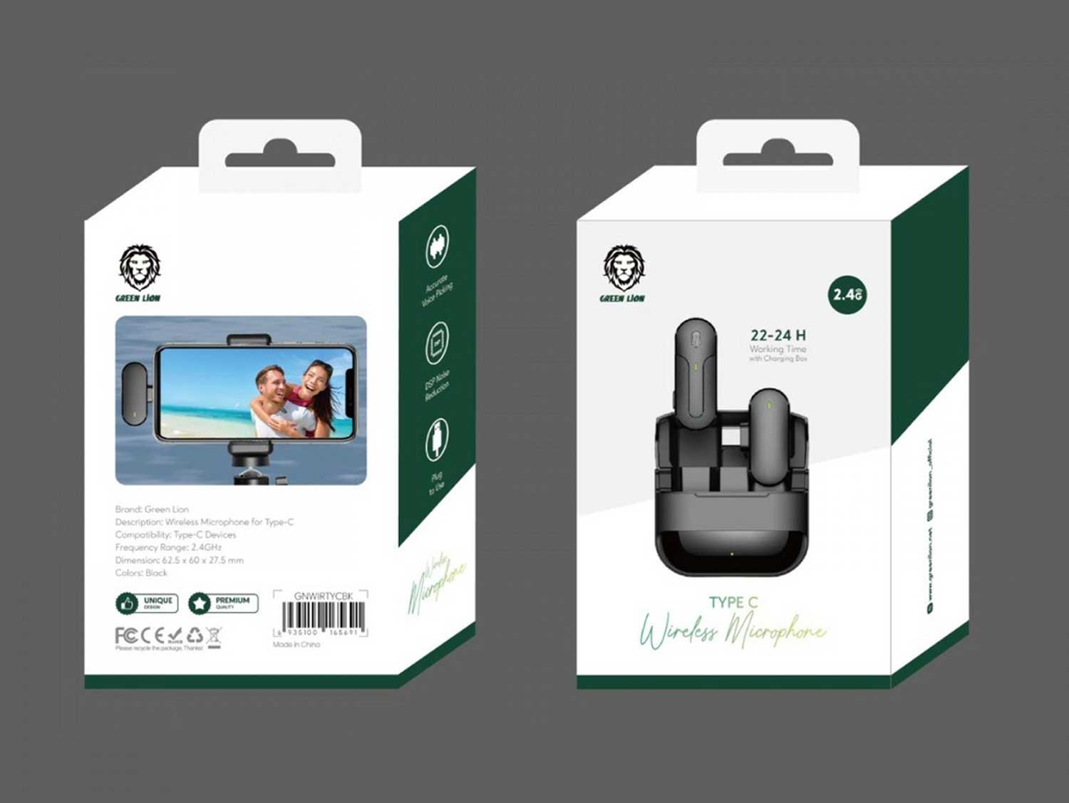 Green Lion Wireless Microphone Lightning Connector – Black GNWIRLGTBK