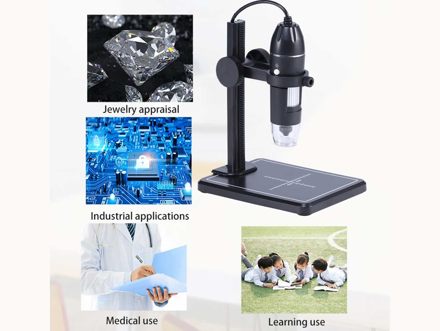  Digital Microscope for Soldering TYPE-C USB Electronic Microscope 1600x