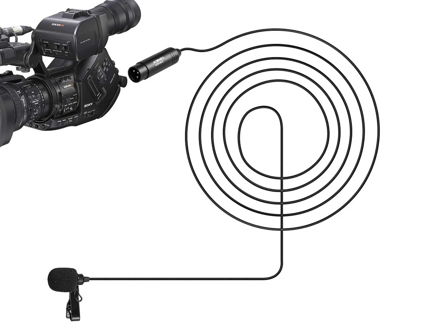 Comica CVM-V02 Omni-Directional 3-pin Lapel Microphone