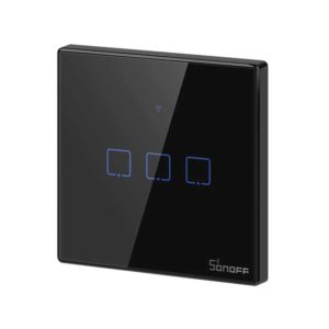 Sonoff T3 Black Wifi Smart Touch Switch 3 Gang