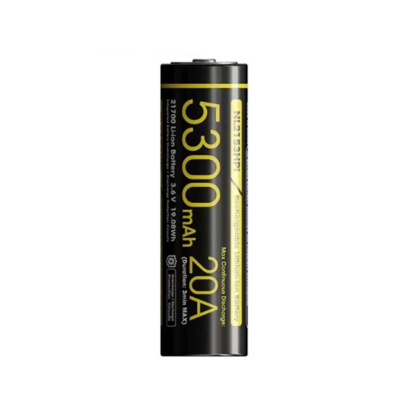 NITECORE 21700 Battery 5300mAh 20A 3.6V Li-ion Rechargeable Battery