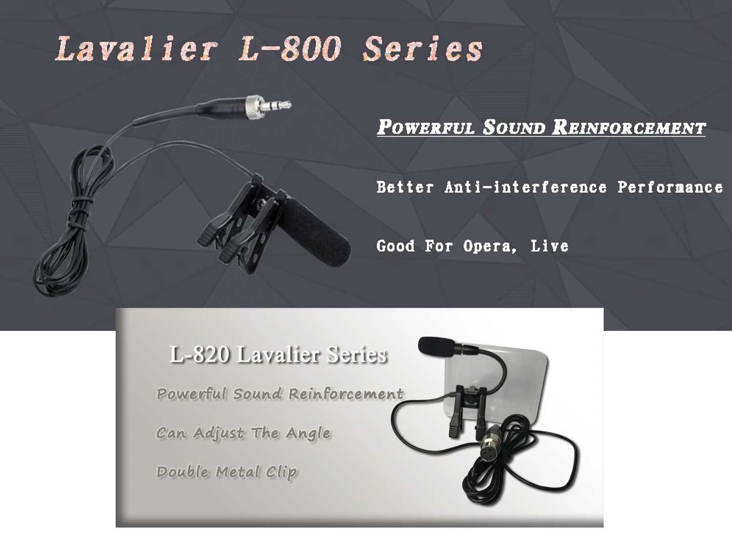 Lavalier Lapel Microphone for Sennheiser BodyPack Transmitter 3.5 mm Lockable
