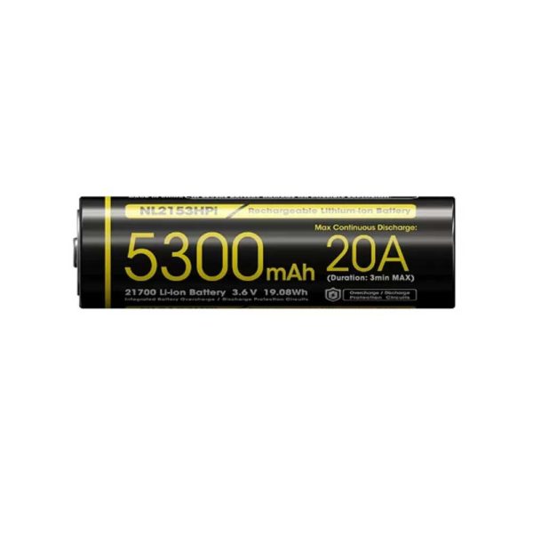 NITECORE 21700 Battery 5300mAh 20A 3.6V Li-ion Rechargeable Battery