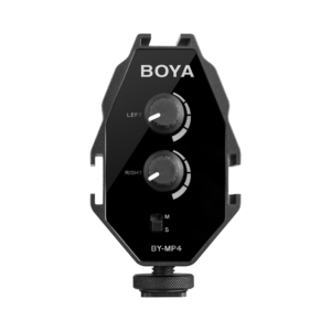 BOYA BY-MP4 2-Channel Audio Adapter for Smartphone, DSLR & Camcorder