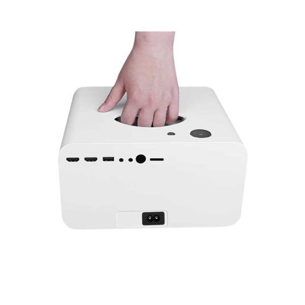 Rear view of UB30 Projector showcasing connectivity ports