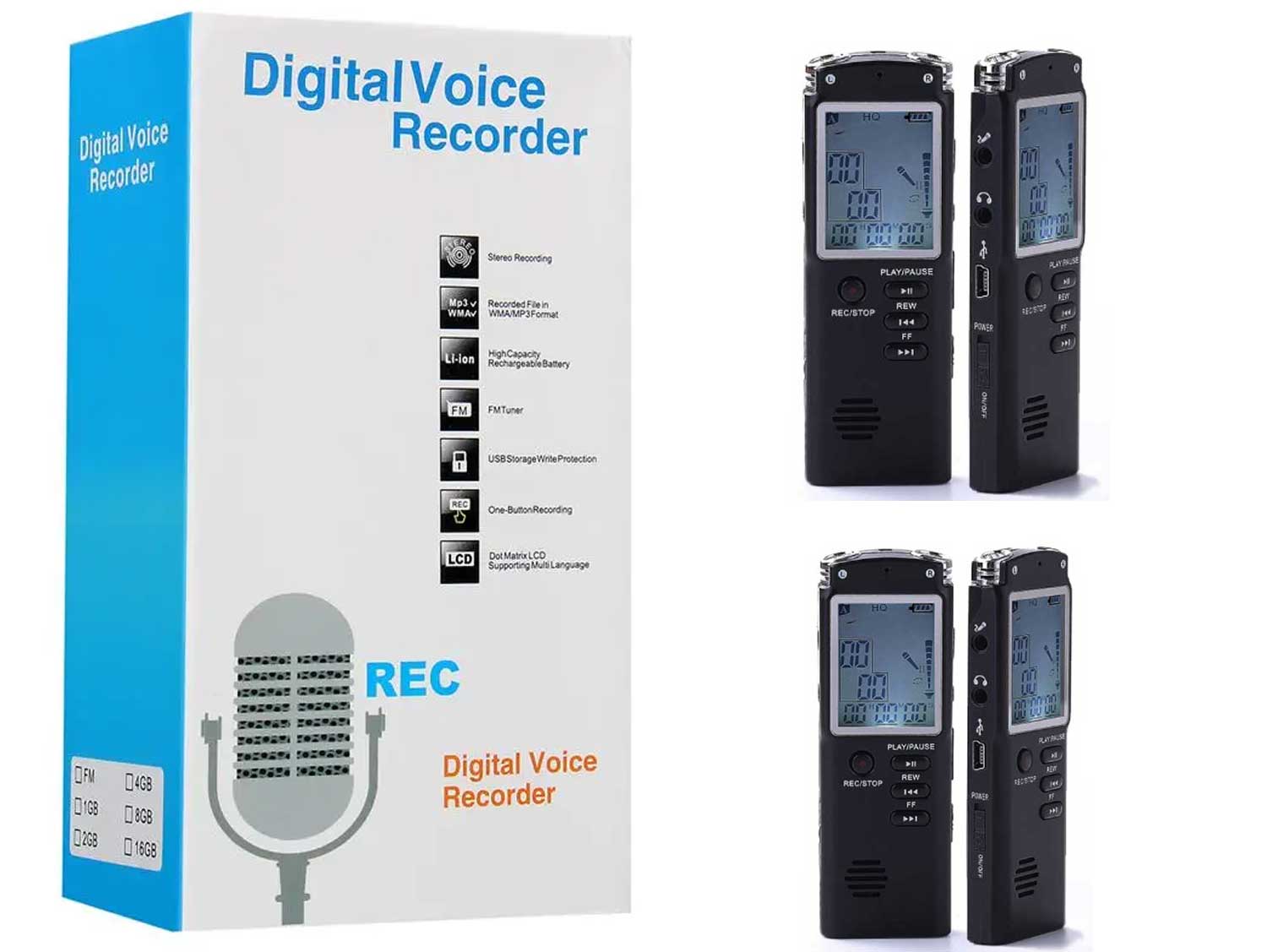 Digital Voice Recorder 16GB