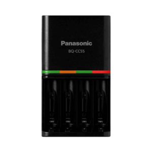Panasonic Eneloop Pro Charger with 4 Rechargeable Batteries BQ-CC55
