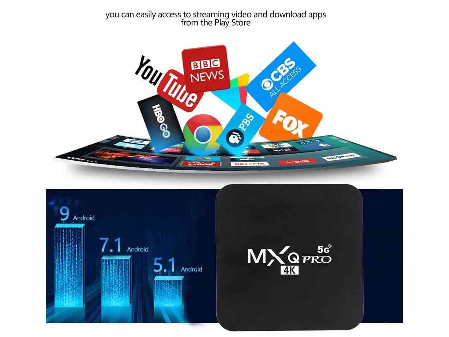 MXQ PRO 4K Android TV Box 4GB RAM/32GB ROM