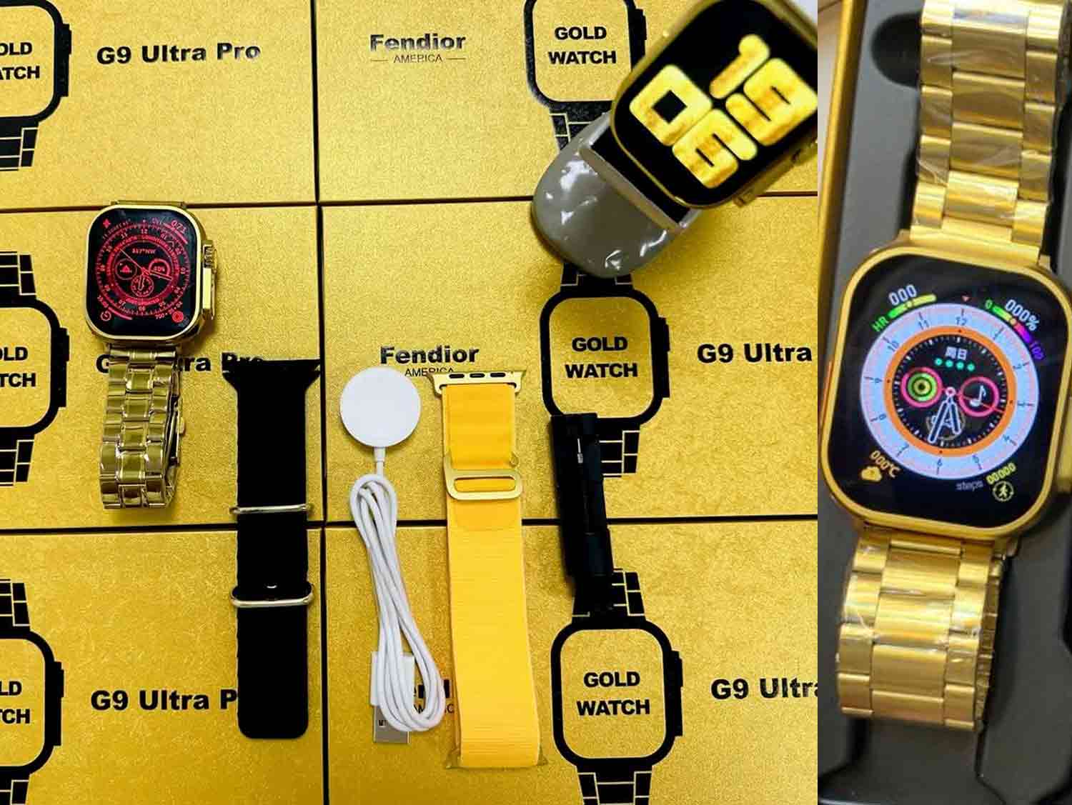 Fendior G9 Ultra Max Gold Smart Watch