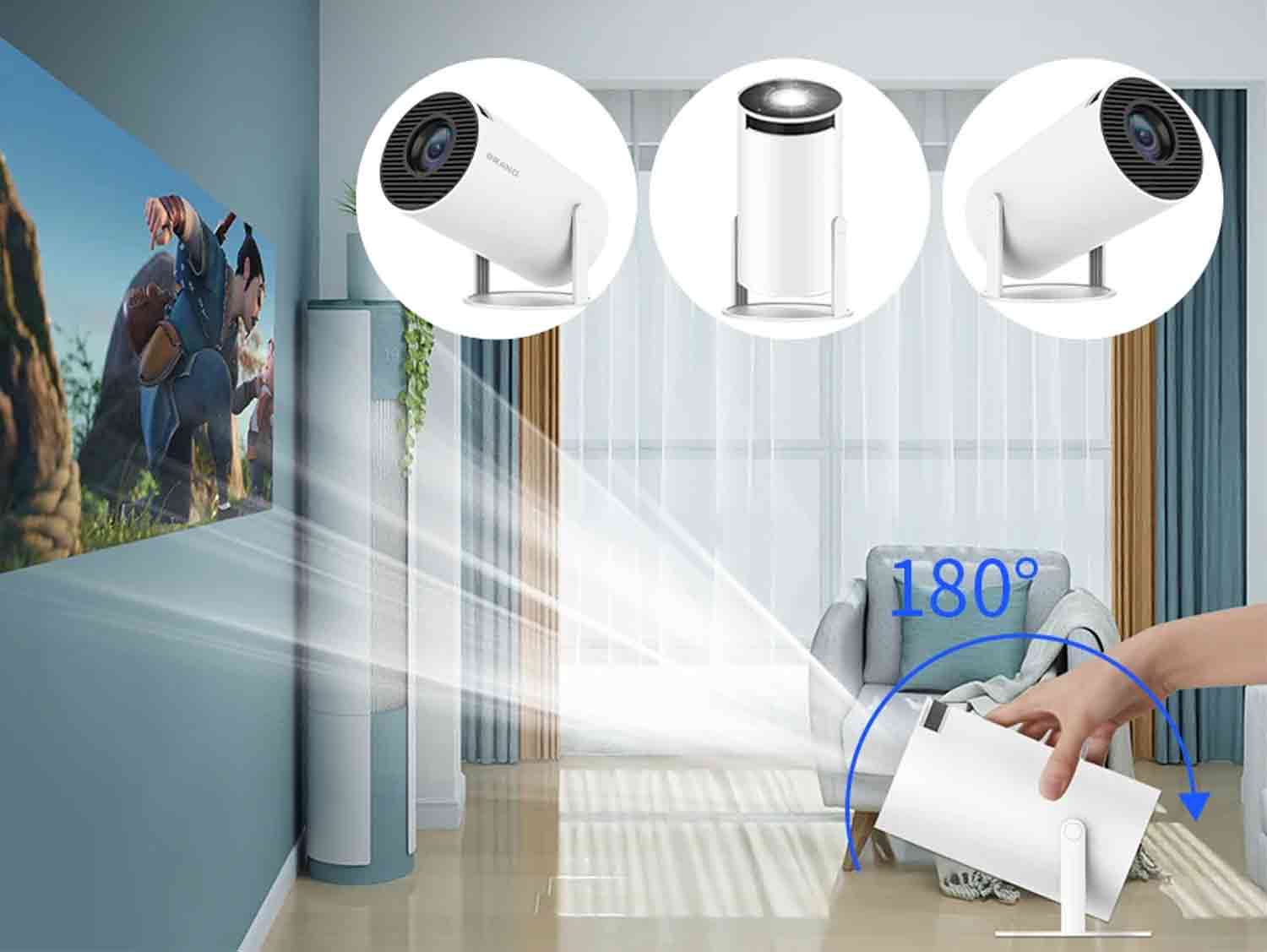 HY300 Smart Projector Android 11.0 System